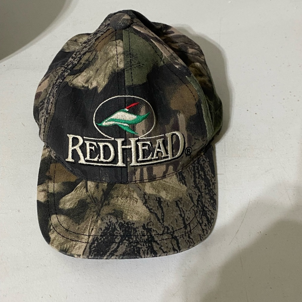 Red Head kids camo adjustable cap hat